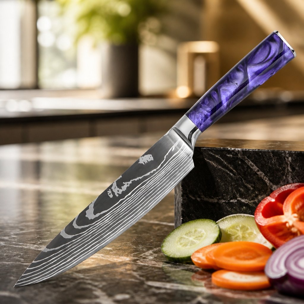 Keukenmes BL-39310 - Chef / Paars