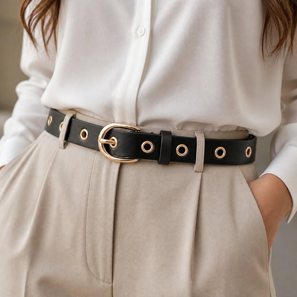 Damesriem HO-8295 - Zwart